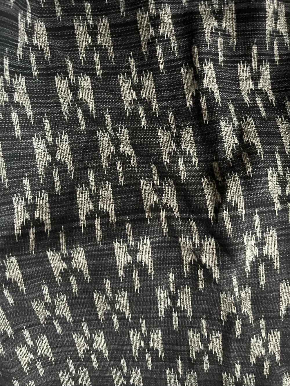 Black and White Geometric Pattern Wide-Leg Pants - Picture 4 of 12